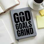 GOD GOALS GRIND JOURNAL GREY