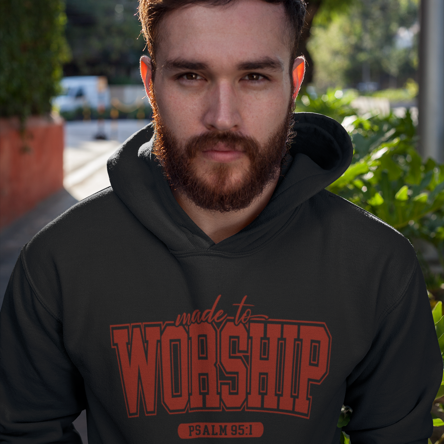 Made to Worship Hoodie Red