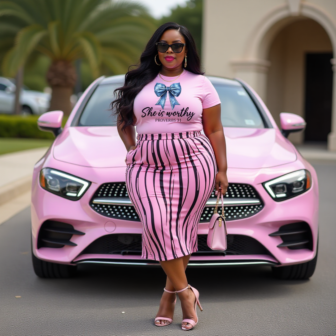 She is Worthy Pink