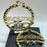 Blessed Heart Gold Earrings
