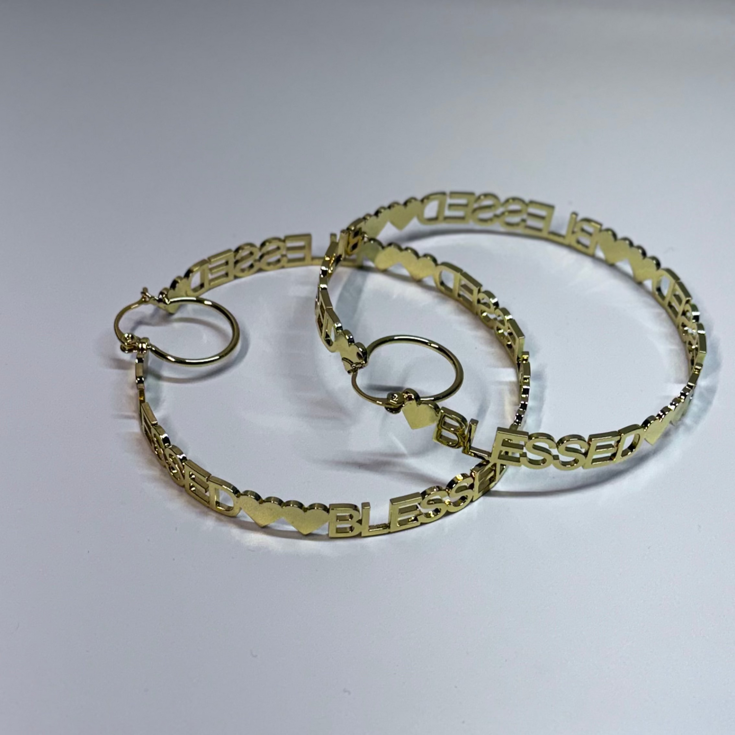 Blessed Heart Gold Earrings