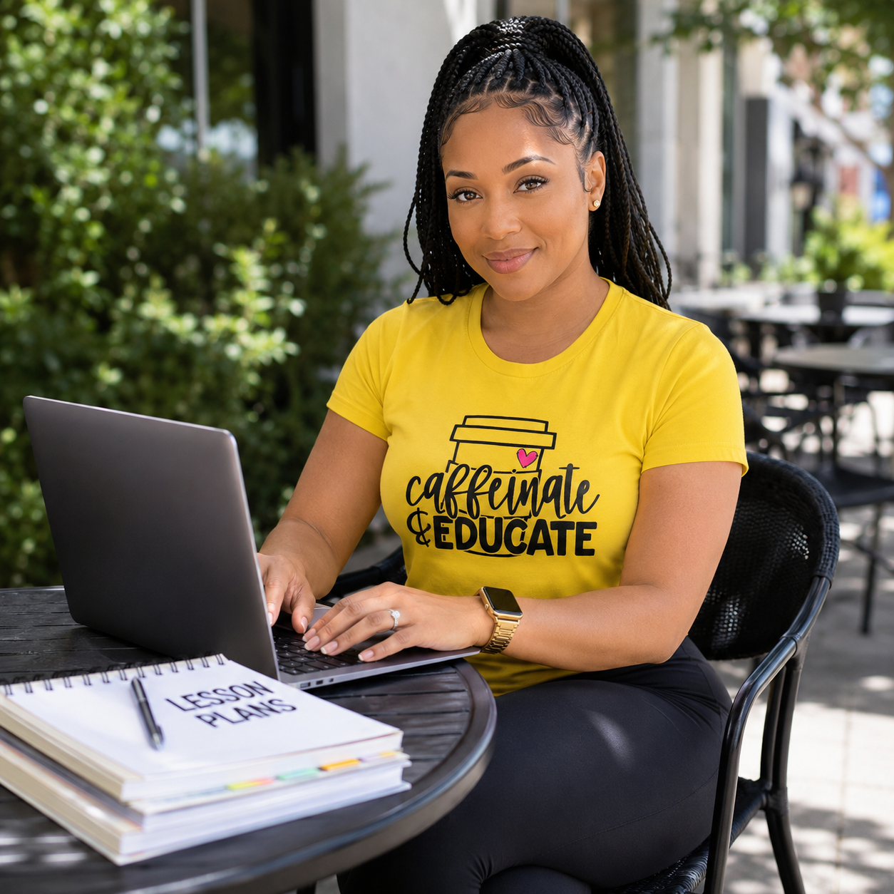 CAFFEINATE & EDUCATE T-SHIRT