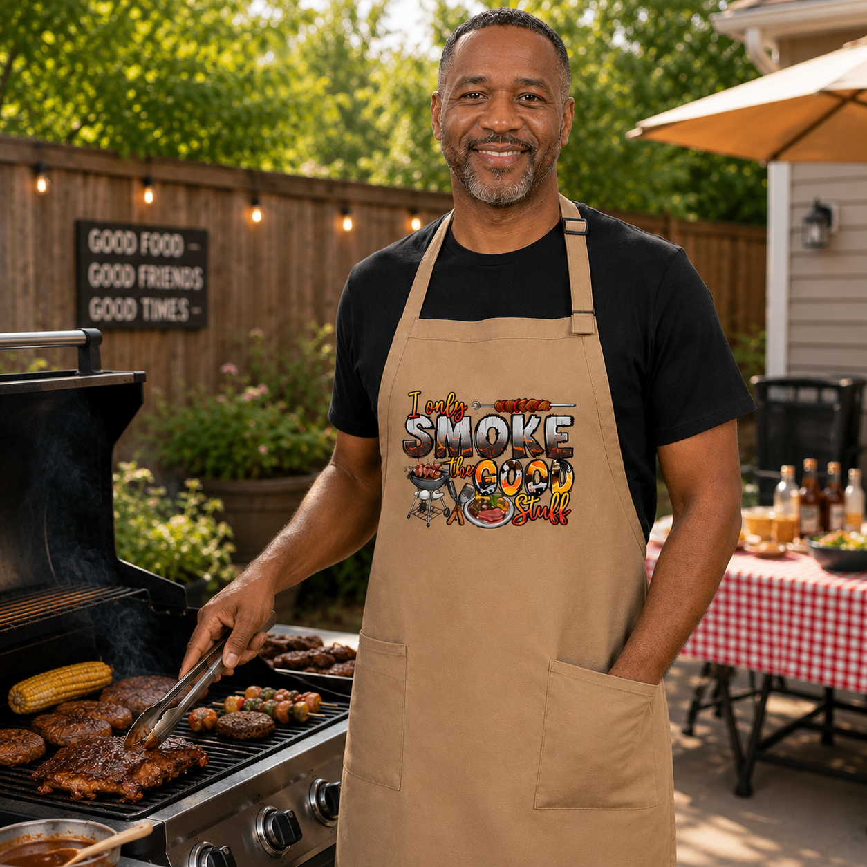 I ONLY SMOKE THE GOOD STUFF APRON