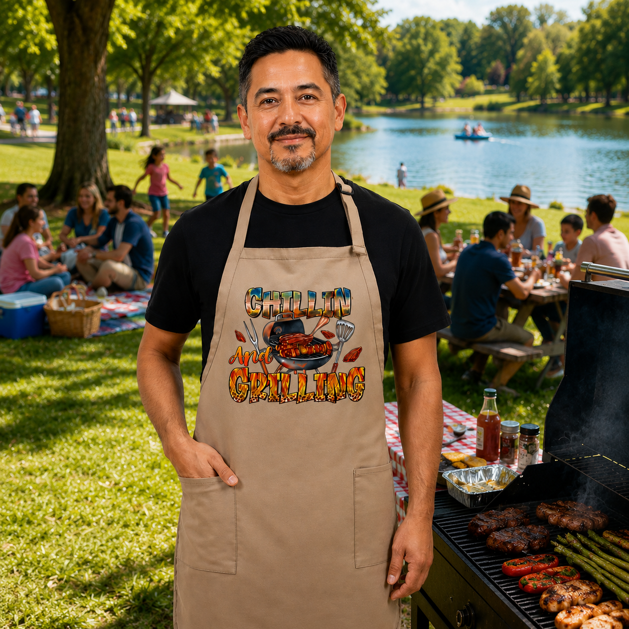 CHILLIN AND GRILLING APRON