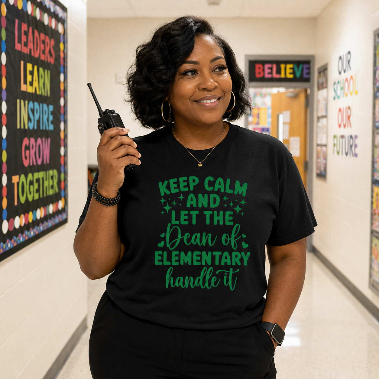 KEEP CALM AND LET THE DEAN OF ELEMENTARY HANDLE IT T-SHIRT