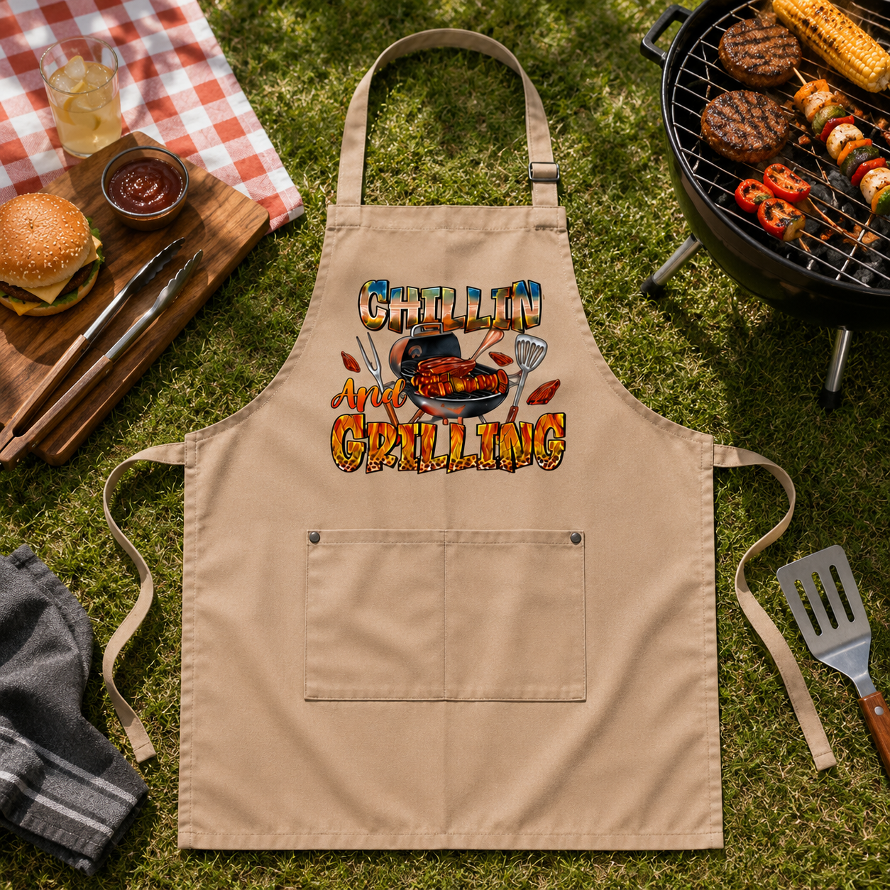 CHILLIN AND GRILLING APRON