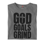 GOD GOALS GRIND TSHIRT GREY