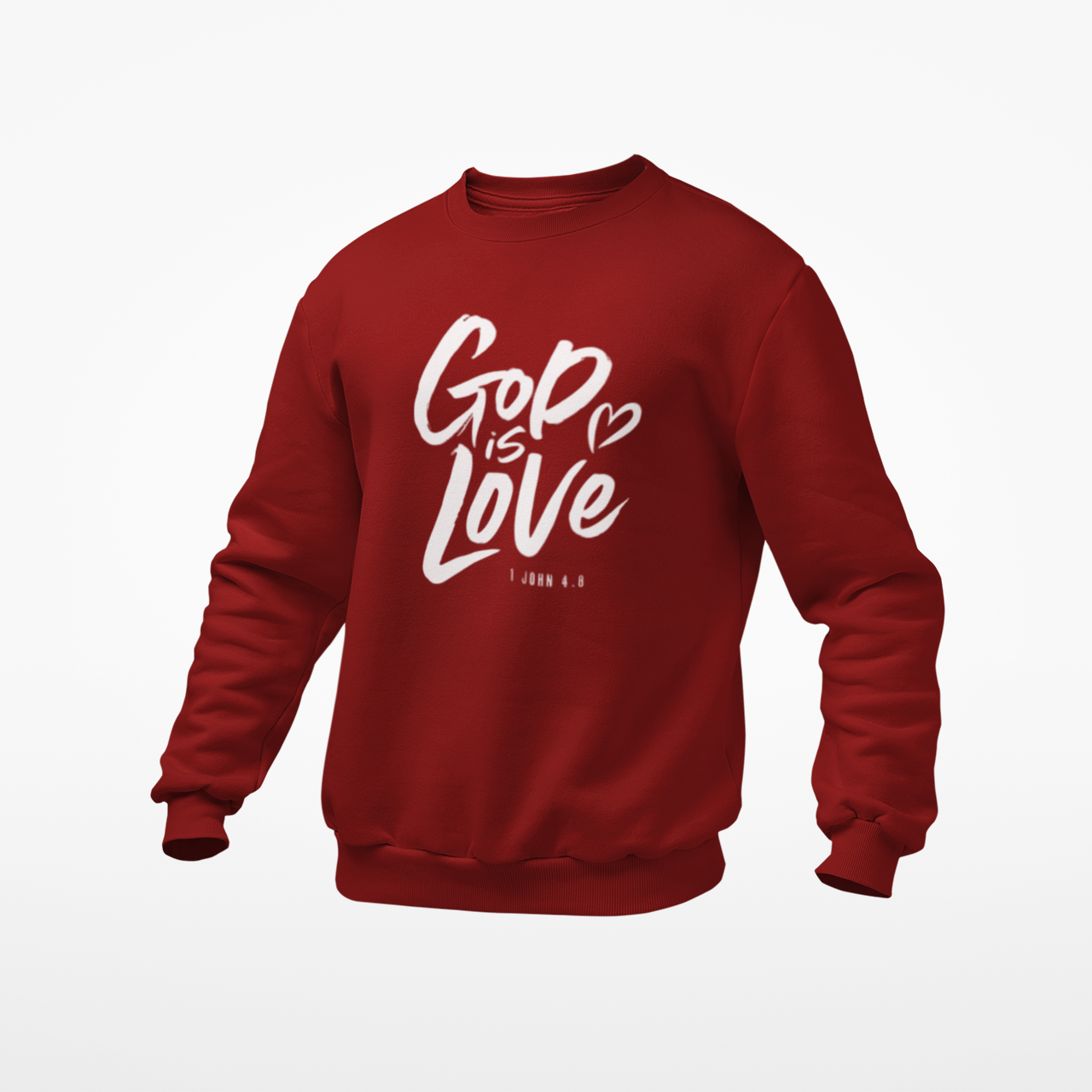 GOD IS LOVE MAROON SWEATSHIRT