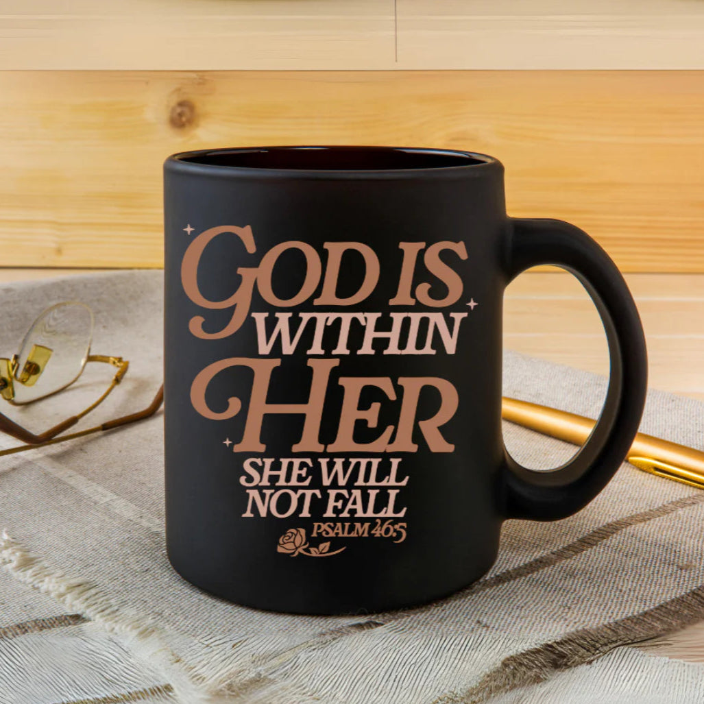 GOD IS WITHIN HER SHE WILL NOT FAIL DRINKWARE