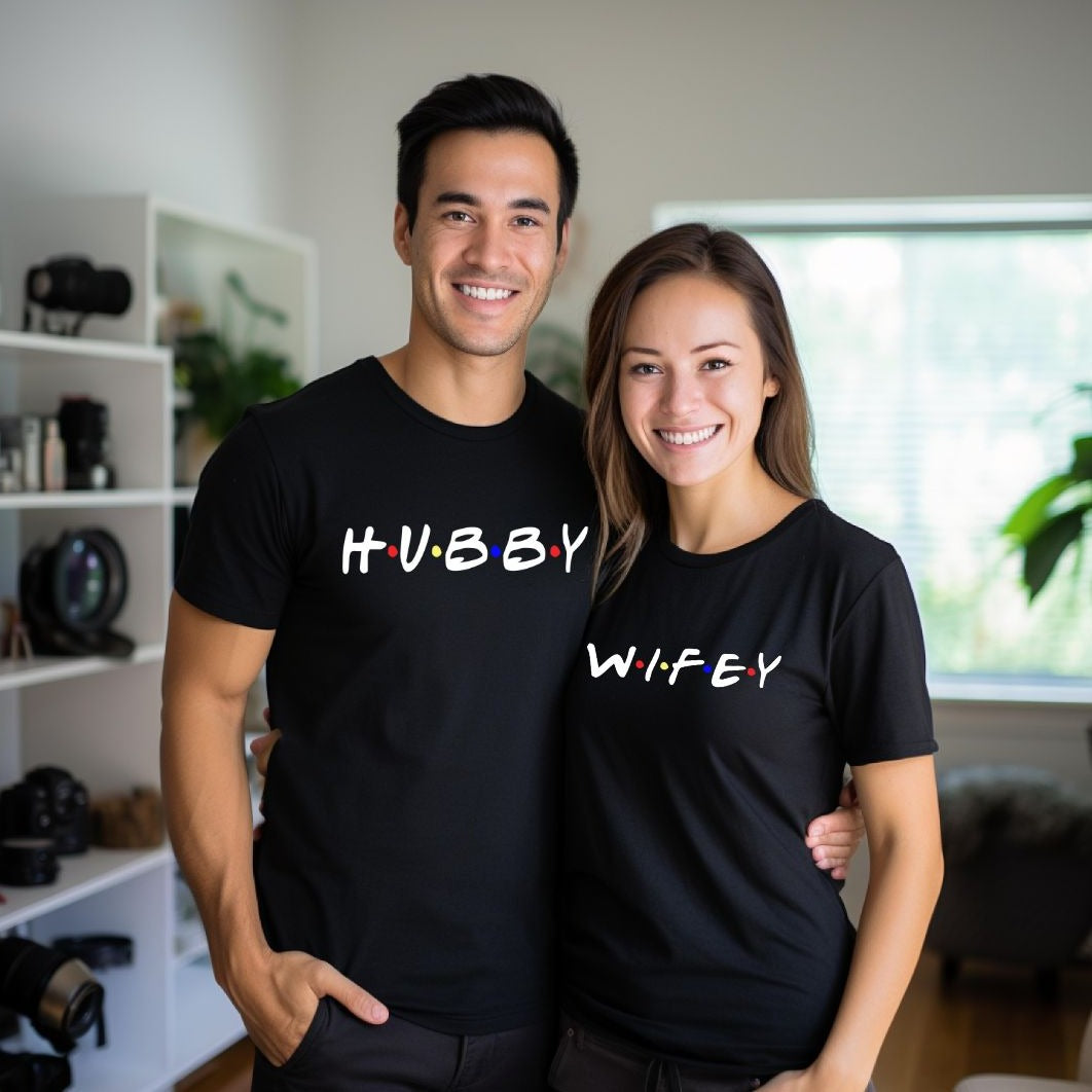 HUBBY-WIFEY THRIVE T-SHIRT APPAREL