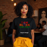 I AM BLACK HISTORY SEQUIN 