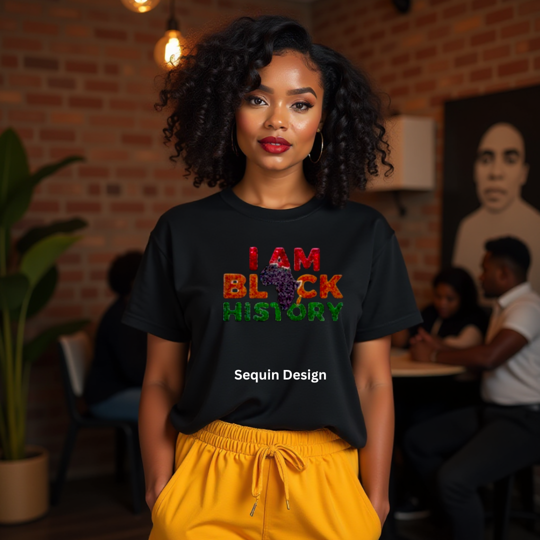 I AM BLACK HISTORY SEQUIN 