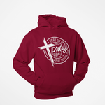 PRAY ON IT HOODIE MAROON