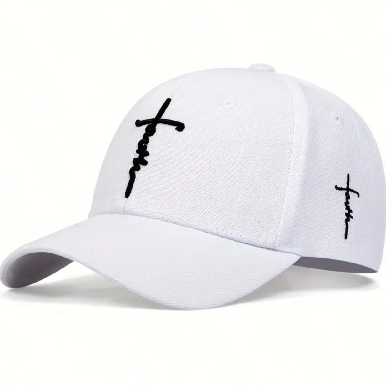 Faith Baseball Cap White/Black~ Thrive T-Shirt