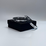 faith hoop earrings silver