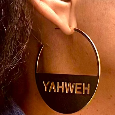 YAHWEH GOLD EARRINGS